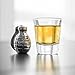 Whiskey Stones Grenade Shaped Stainless Steel with Storage Bag (Set of 4)