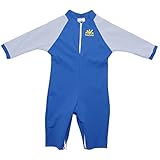 Nozone Fiji Sun Protective Baby Swimsuit in Royal/Titanium, 12-18 months