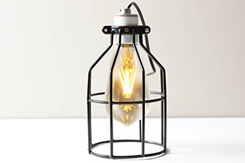 Newhouse Lighting Metal Lamp Guard for Pendant String Lights and Vintage Lamp Holders, Industrial Wire Iron Bird Cage, 4-Pack (Certified Refurbished)