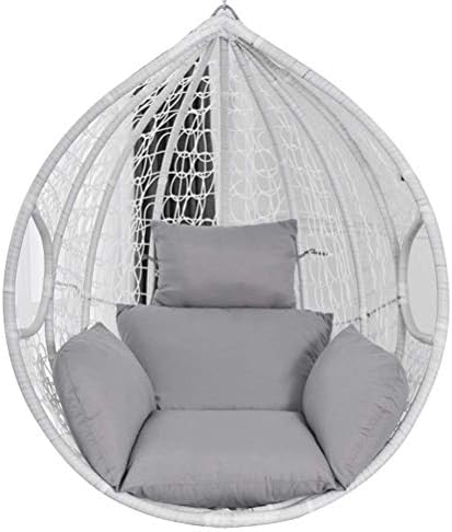 卵ハンモックチェアクッション スイングハンギングバスケットシートクッション スイングチェアクッションスイングシートクッション厚いネストバック 枕付き 屋内屋外パティオヤードガーデン 椅子なし Distribuidoravalmor Com