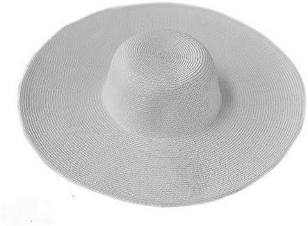 Amazon Eleeje 折りたたみ つば広帽子 オリジナルシュシュ付き Nakayoshiオリジナルセット ホワイト Eleeje スポーツ アウトドア