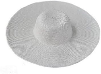 Amazon Eleeje 折りたたみ つば広帽子 オリジナルシュシュ付き Nakayoshiオリジナルセット ホワイト Eleeje スポーツ アウトドア