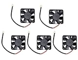 TOVOT 5PCS 5010 Cooling Fan for Computer Case 50 X 50 X 10 mm CPU Cooler 7 Blades