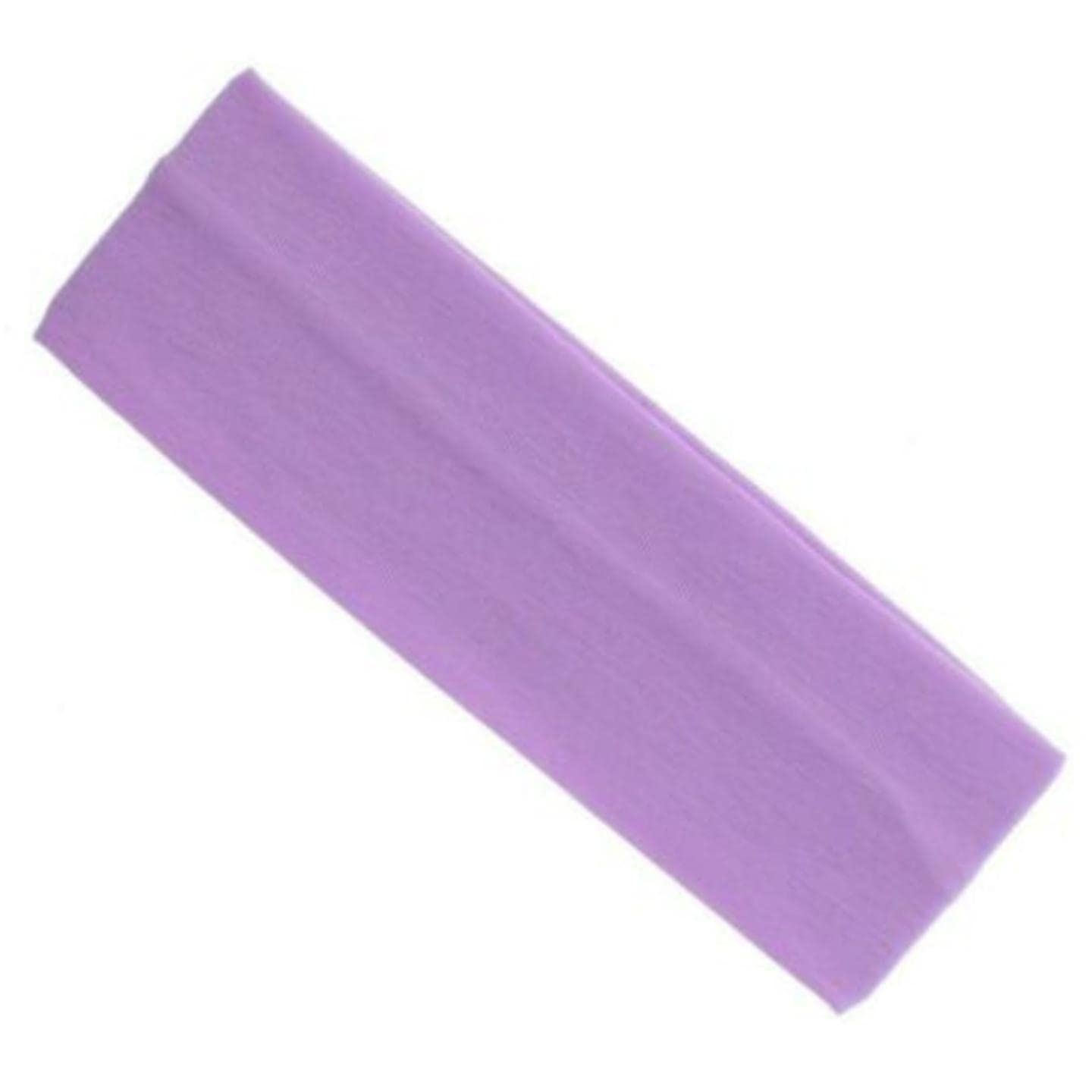 Topkids Accessories Yoga Headband Head Band Kylie Hairband Hair Band Hair Bandeau Stretchy Elastic Gym Sports Fabric For Women, Men and Boys, Girls (7cm / 2.7", Lilac) — image 1