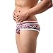 Voberry® Men Underwear Sexy Low Waist Translucent Triangle Briefs Breathable Underpants (XL)
