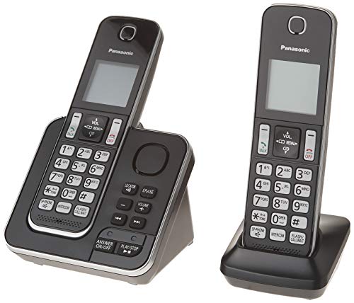 Panasonic KXTGD392B Dect_6.0 2-Handset Landline Telephone