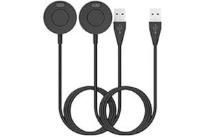 RUENTECH 2-Pack Charger Compatible with Garmin Fenix 7 7S 7X 6 6S 6X 5 5S 5X, Vivoactive 5 4 4S 3, Instinct/Instint 2 2s, Forerunner 965 955 945 935 265 255 245 645 45 45S 55, Approach S40 S42 S60 S62 S70