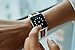 Sport Band Compatible with Apple Watch, Premium Sport Durable Soft Silicone Bracelet Wrist Strap Replacement Band for Series 5 4 3 2 1 (42MM/44MM M/L White G Red)