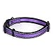 Mile High Life Dog Collar | Reflective 3M Stripe with Nylon Band (Purple/Black, Small Neck 11″-15″ -20 lb)thumb 3