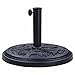 Yescom 18-inch 20-lbs Round Umbrella Base Heavy Stand Holder Fit for 8ft 9ft 10ft Patio Garden Umbrella Black