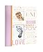 Little Blossoms Vintage Baby Memory Book with an Included Clean-Touch Ink Pad to Create Baby's Handprint or Footprint, Pink