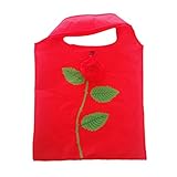 Goodlock Foldable Reusable Carry Bags Rose Shopping