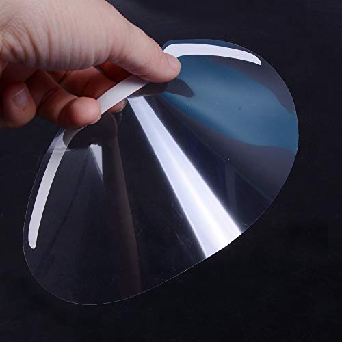 LWBTOSEE 100pcs Disposable Transparent Shield Mask,Microblading Permanent Makeup Shower Face Shields Visors, for Hairspray Salon Supplies and Eyelash Extensions Eye Eyelid Surgery Aftercare