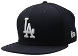 MLB Los Angeles Dodgers Navy with White Basic Cap, Blue, 7 1/2