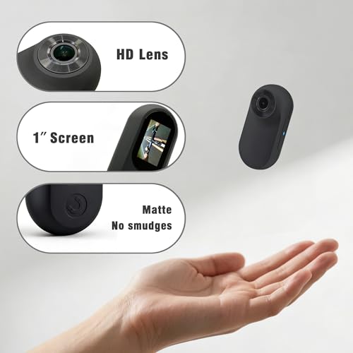 Frelisty Mini Body Camera with Magnetic Pendant & Waterproof Case,0.92 oz Thumb Size Body Cam, Wearable Bodycam for Hiking, Traveling, Vlogging, Portable POV Action Camera for Surfing, Snorkeling
