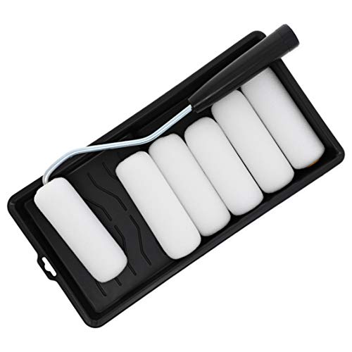 Paint Roller Cover Refills with Foam-Covered Ends (8 Pack)