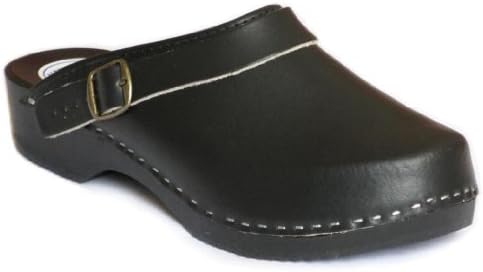 Men's Clogs | Leather | Wooden Sole_36
