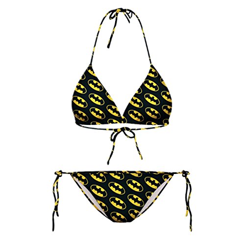 Samtree-Women-Girls-Swimwear-Cartoon-Printed-Swimsuit-Halter-Bikini-SetFit-XSSBatman