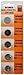 25 x Powertron Lithium Battery CR1620 1620 button cells, Pack of 5 Batteries x 5