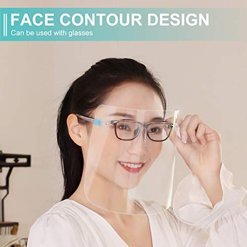 [Fulfillment by Amazon] Sunzel Face Shields Set with 10 Replaceable Anti Fog Shields and 5
