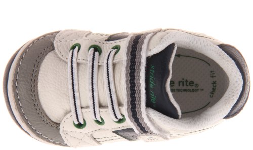 Stride Rite Soft Motion Artie Sneaker (Infant/Toddler), White/Navy, 3 W US Infant