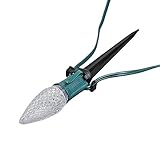 Novelty Lights 39021 Universal Light Stake Walkway Christmas Light Clip, C7/C9 Base, 25 Pack