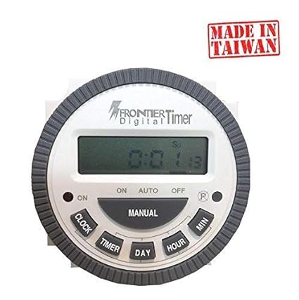 True Sense Euro Frontier Digital Timer Programmable Timer Switch With LCD 4 Pin 30 Ampere Programmable Controller TM619 Type Replaceable Battery - Connecting Thimbles