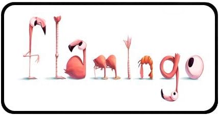 11.8" X 6.1" Durable License plate, Metal personalized car tag, Funny Flamingo Word car tag (2 Holes)