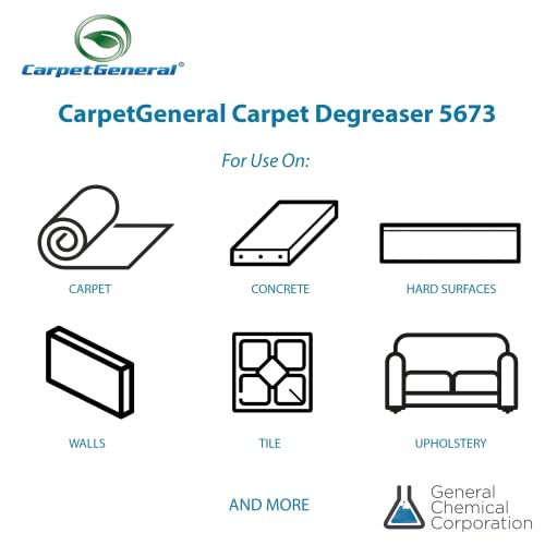 CarpetGeneral Carpet Degreaser 5673 Carpet Stain Remover, Pre