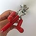Lab Clamp 3 Finger Rubber Coated Prong Jaws 360° Adjustable Swivel