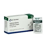 First Aid Only G486 Hydrocortisone Cream Packet, 25 Count