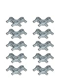 LEGO Technic NEW 10 pcs LIGHT GREY CONNECTOR 3x3 BENT 4-Pin Perpendicular pins beam angled part piece lot pack set robot robotics building 55615