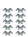 LEGO Technic NEW 10 pcs LIGHT GREY CONNECTOR 3x3 BENT 4-Pin Perpendicular pins beam angled part piece lot pack set robot robotics building 55615
