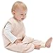 Tealbee Baby: Softest Bamboo Sleep Suit with Feet for Walking Toddlers - Safest Sleeping Sack for Babies (12M-2T, Peach/Yellow)