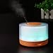 LEWONDE 500ml Essential Oil Diffuser Electric Humidifier for Large Room with Remote Control Color-Changing Light Waterless Auto Shut-off for Living Room Office Study Yoga Spa