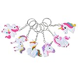 Rantanto 12 Pieces Unicorn Keychains Party Favors