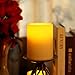 GiveU Flameless Plastic Led Candle with Timer, Battery Operated Pillar Flickering Candle For Indoor and Outdoor Decoration, 3 x 4