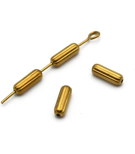 brass lure fishing bodies Bait Buster GOLD RUSH/GREEN BACK / Bodies Only / 2 Pack target for bass Magnum Ripped Solid Brass Lure