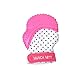 Munch Mitt Teething Mitten is Teether That Stays on Baby's Hand for Self-Soothing Pain Relief with Hygienic Travel / Laundry Bag, Pink Shimmer