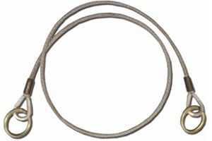 Guardian Fall Protection 10452 6-Foot Vinyl Coated Galvanized Cable Choker Anchor with 2-1/2-Inch and 3-Inch Ends