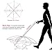 Enjoying Dog Umbrella for Small Dogs, Clear Dog Umbrella Leash, Rainproof Waterproof, Doggy Walking Umbrella with Metal Chain, Pet Outdoor Rain Gear