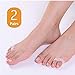 DUORUI 8 PCS Bunion Guards, Bunion Pads, Toes Separators, Hammer Toe Straightener, Soft Gel Toe Spacers - Easy Wear in Shoes for Men/Women