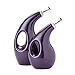 Rachael Ray Solid Glaze EVOO Olive Oil Bottle Dispenser with Spout Set - 24 Ounce and 13 Ounce, Purple