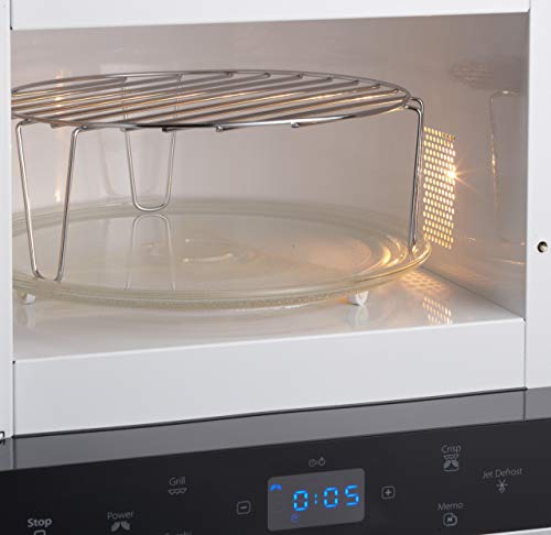 Whirlpool MAX 38 SL Kombination Grill und Mikrowelle / 700 W / 13 L Garraum / Crisp Funktion / Super-Kompakt Design besonders platzsparend in Ecken / Grill / Schnellauftau-Funktion, Silber – Bild 3