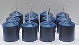 12 Pack of Unscented Navy Blue 10 Hour Votive Candles