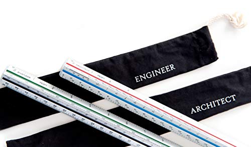 image for FEQM Architectural Scale Ruler (Imperial) and Engineer Scale Ruler Set