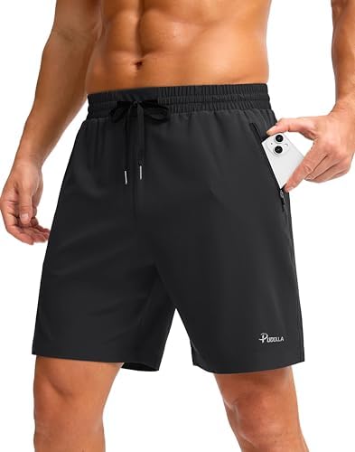 CRZ YOGA Men's Four-Way Stretch Workout Shorts - 7'' Soft Durable