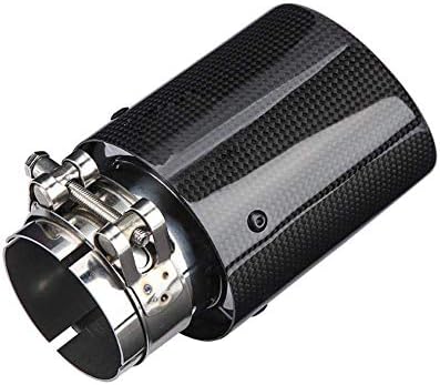 BOENTA Exhaust Tip Car Parts Pipe Multi-Directional Scorpio Carbon Fiber Tail Throat Bend General Purpose Exhaust Pipe Tail Throat Tail Cap Tail Black Highly Polished 3