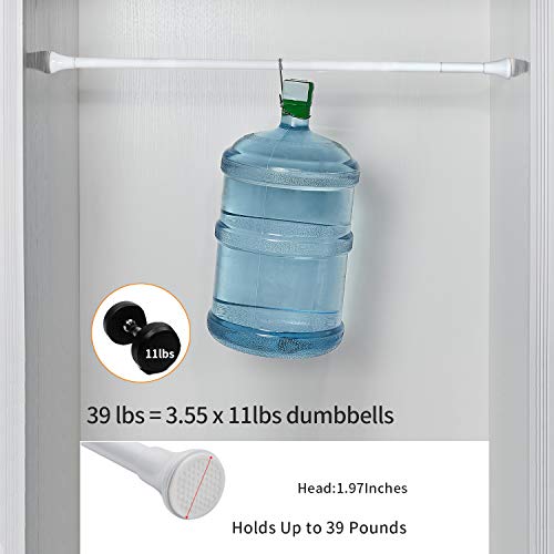 Cobbe Shower Curtain Rod,Shower Tension Curtain Rod Adjustable Spring Tension Curtain Rods for Windows,Bathroom, Closet, Doorway, 27 to 47 Inches