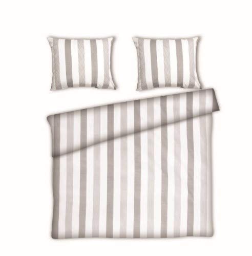 Papillon Porto Duvet Cover Grey, Cotton, 140 x 200/220 cm